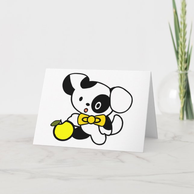 Tarjeta Cartoon Dog Birthday Card (Anverso)