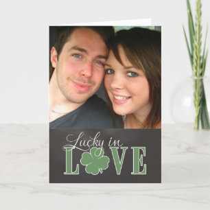Tarjeta Cartucho de St. Pat - Foto del personalizado Lucky