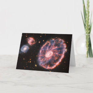 Tarjeta CartWheel Galaxy JWST James Webb Space Telescope