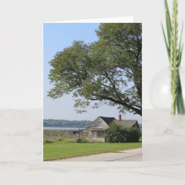 Tarjeta Casa abandonada Río Misisipi Illinois