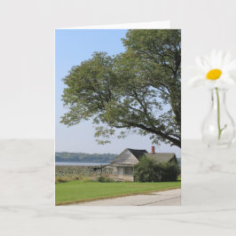Tarjeta Casa abandonada Río Misisipi Illinois