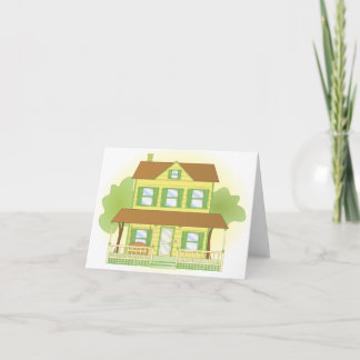 Tarjeta Casa amarilla
