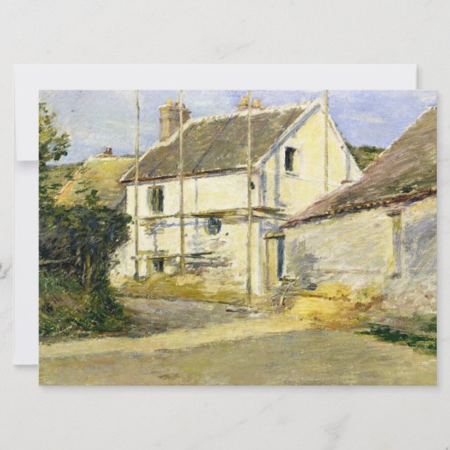 Tarjeta Casa con Scaffolding (obra de construcción de époc (Anverso)