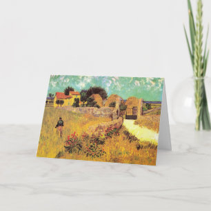 Tarjeta Casa de campo en Provenza por Vincent van Gogh