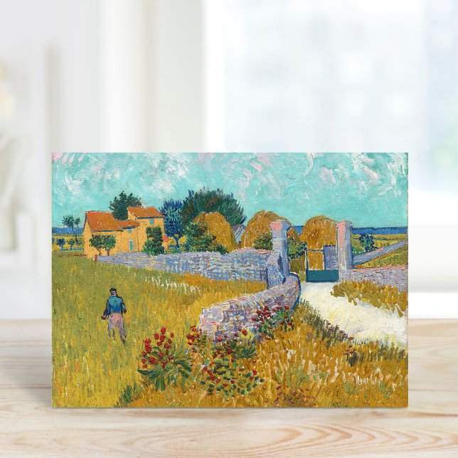 Tarjeta Casa de campo en Provenza | Vincent van Gogh (Subido por el creador)