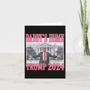 Tarjeta Casa de Daddys Rosado Trump 2024