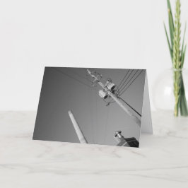 Tarjeta "CASA DE ENERGÍA blanca y negra"