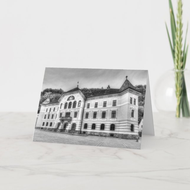 Tarjeta Casa de Gobierno de Liechtenstein (Anverso)