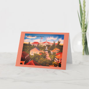 Tarjeta Casa de gobierno, Nassau, Bahamas, foto vintage