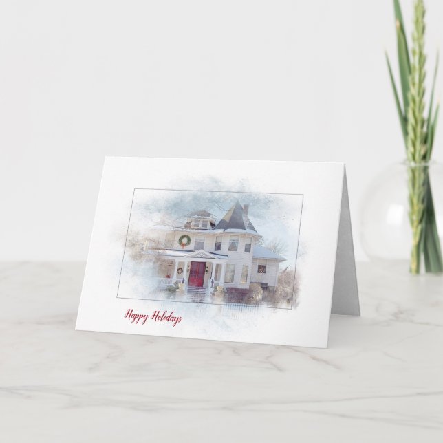 Tarjeta Casa de Navidades de Victoria (Anverso)