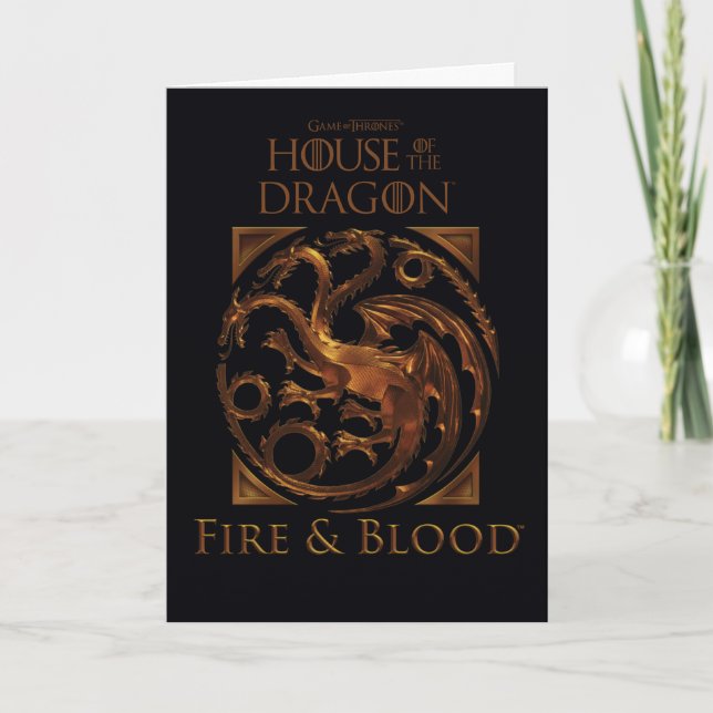 Tarjeta CASA DEL DRAGÓN | House Targaryen Sigil (Anverso)