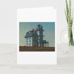 Tarjeta Casa junto al ferrocarril - Edward Hopper