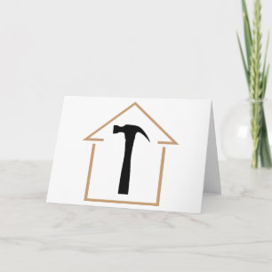 Tarjeta Casa y martillo