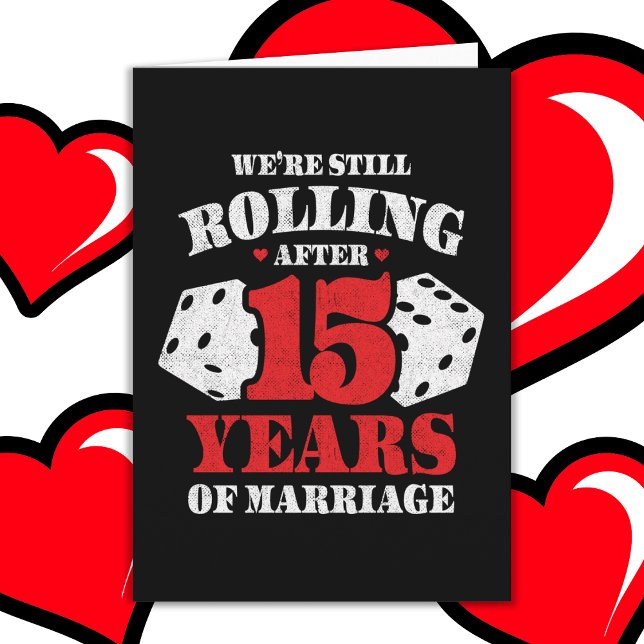 Tarjeta Casado 15 años, curioso 15 años de Boda (Subido por el creador)
