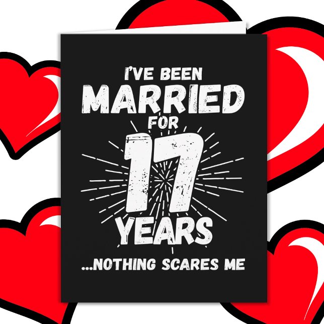 Tarjeta Casado 17 años de curioso 17 años de Boda (Subido por el creador)