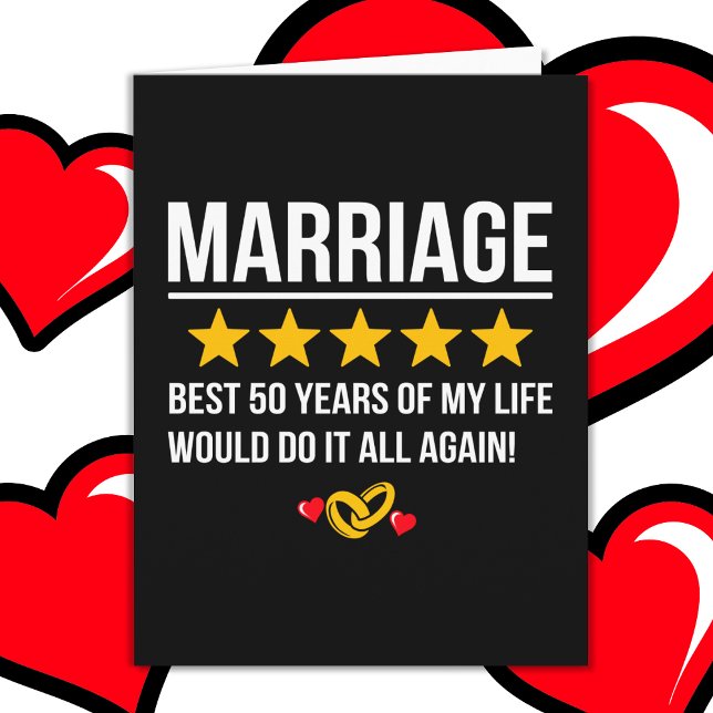 Tarjeta Casado 50 años por 50 aniversario Boda (Subido por el creador)