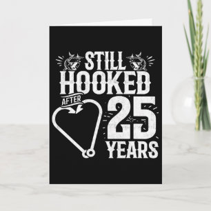 Tarjeta Casados 25 Años - Pareja de Pescadores - 25 Aniver