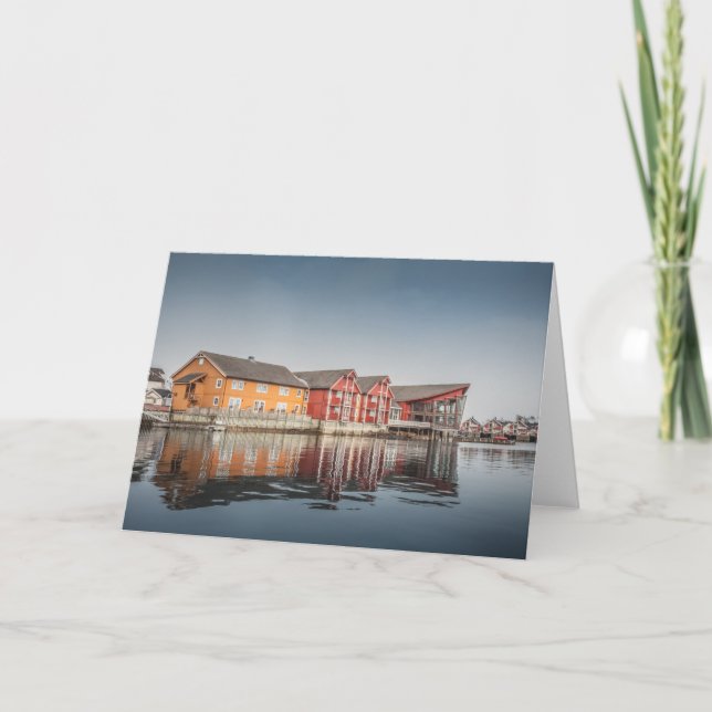 Tarjeta Casas coloreadas noruegas (Anverso)