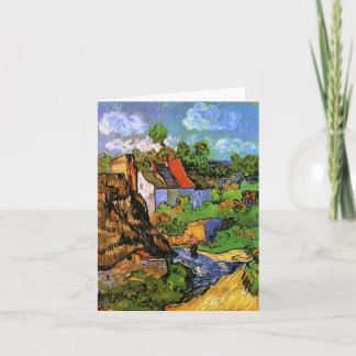 Tarjeta Casas en Bello Artes de Auvers Van Gogh