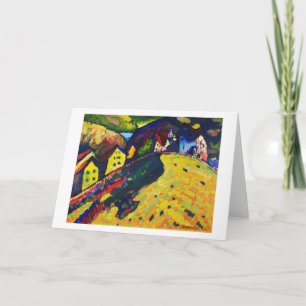 Tarjeta Casas en Murnau, Wassily Kandinsky