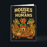 Tarjeta Casas Y Humanos Divertido Geeky Rpg Nerd Jugadores<br><div class="desc">Casas Y Humanos Divertido Geeky Rpg Nerd Jugadores Hombres Mujeres Niños</div>