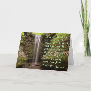 Tarjeta Cascada con reverso 7:17