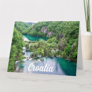 Tarjeta Cascada de cascada en el Parque de los Lagos de Pl