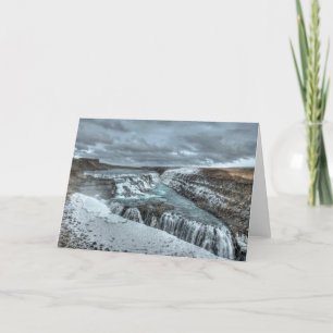 Tarjeta Cascada de Gullfoss, Islandia