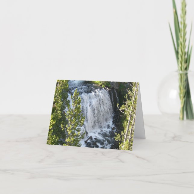 Tarjeta Cascada de Yellowstone (Anverso)