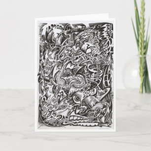 Tarjeta Cascada mental dibujo