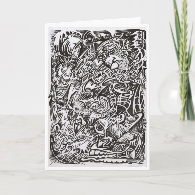 Tarjeta Cascada mental dibujo (Anverso)