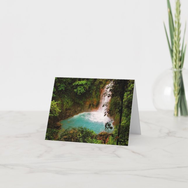 Tarjeta Cascada Notecard (Anverso)