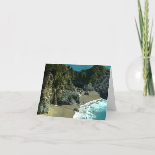 Tarjeta Cascada Notecard de la costa de California