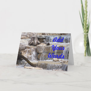 Tarjeta Cascada - personalizar