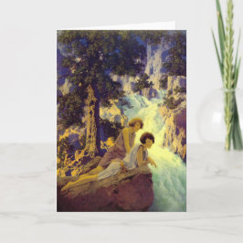 Tarjeta "Cascada", por Maxfield Parrish