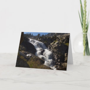 Tarjeta Cascada Tokopah II en el Parque Nacional Sequoia
