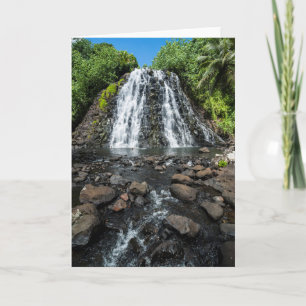 Tarjeta Cascada tropical Kepirohi