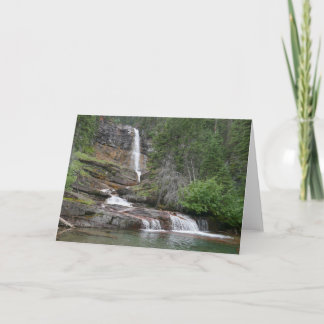 Tarjeta Cascada Virginia II en el Parque Nacional Glaciar