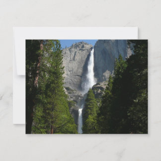 Tarjeta Cascada Yosemite II del Parque Nacional Yosemite
