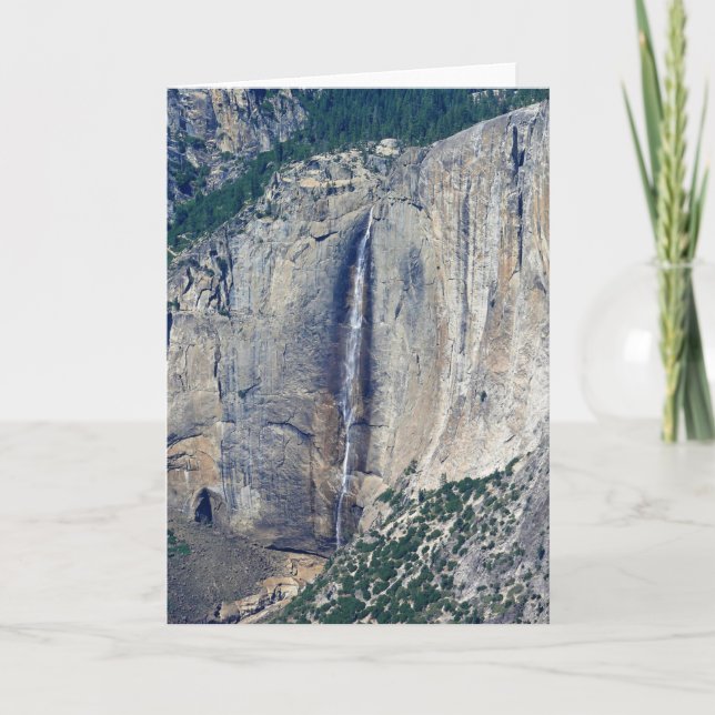 Tarjeta Cascadas de alta yosemite, Parque Nacional Yosemit (Anverso)