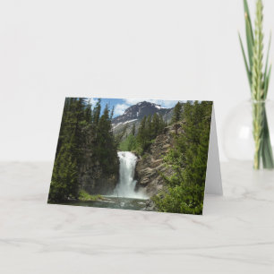 Tarjeta Cascadas Running Eagle en Glacier National Park