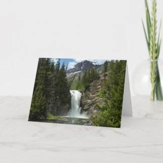 Tarjeta Cascadas Running Eagle en Glacier National Park