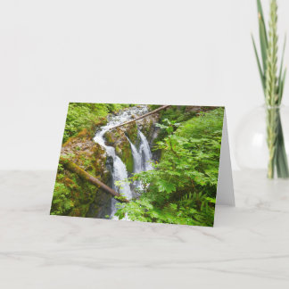 Tarjeta Cascadas Sol Duc II en el Parque Nacional Olímpico