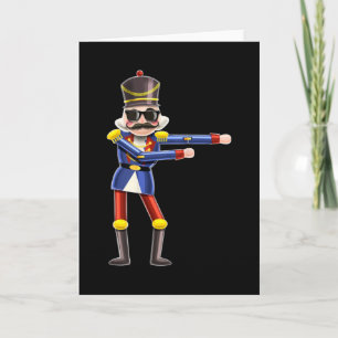 Tarjeta Cascanueces de Navidad Niños Flossing