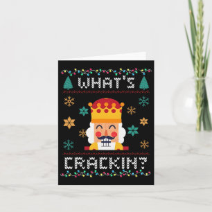 Tarjeta Cascanueces De Navidad Whats Crackin Divertido Hom