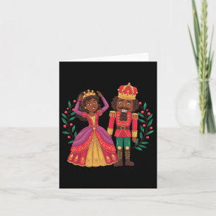 Tarjeta Cascanueces negro Hada de Azúcar de Plum Kwanzaa A