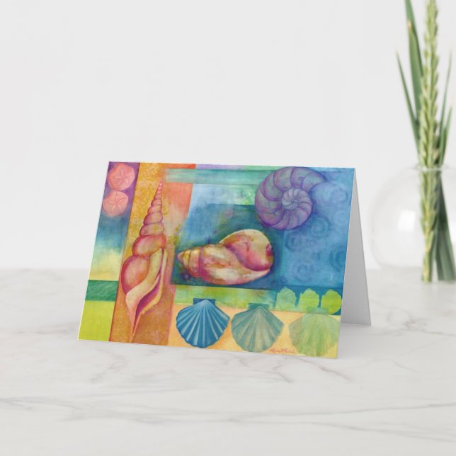 Tarjeta Cáscaras del mar (Anverso)