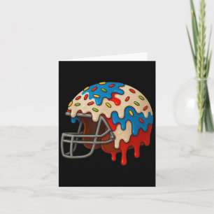 Tarjeta Casco De Fútbol Con Gasa De Helado 4 De Julio Niño