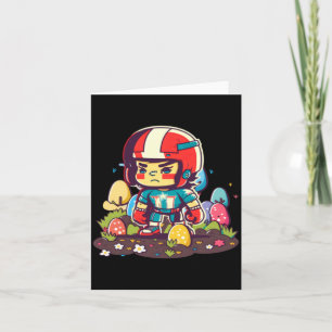 Tarjeta Casco de niño huevos de Pascua fútbol Pascua 3 