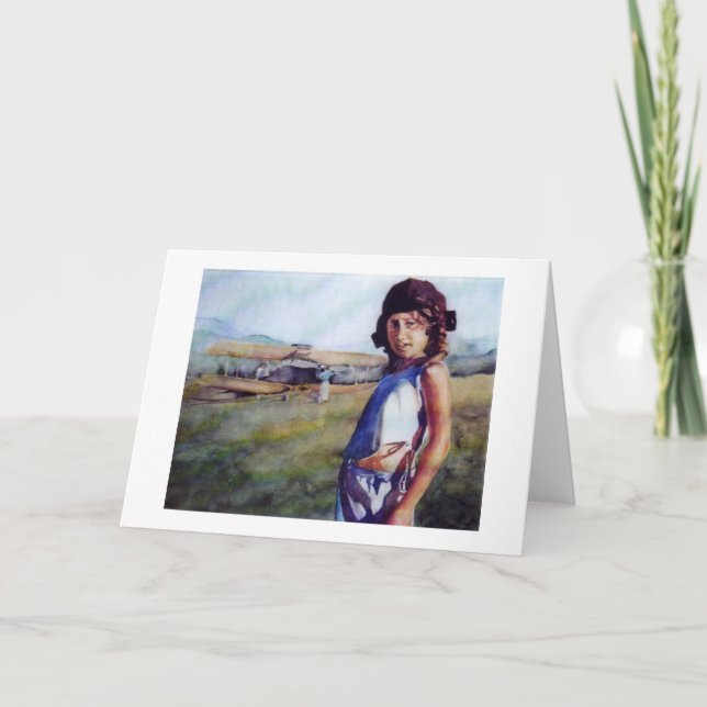 Tarjeta Casco del vuelo de Alana y de Grampa (Anverso)